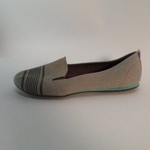 Merrell Getaway Alanah Womens 7 Ballet Flats Shoe Casual Gray Canvas Slip On